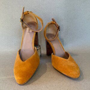 Soludos Collette 4" Heels - Mustard - Size 8.5